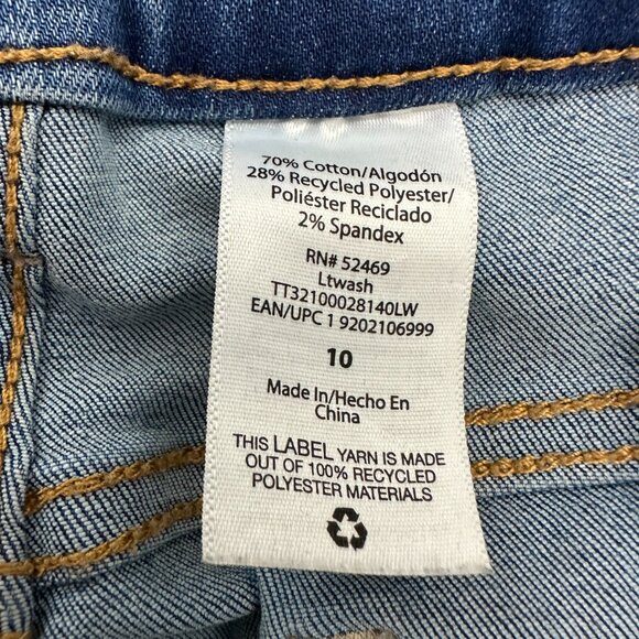 Time And Tru Straight Leg Women's size 10 Medium Wash Blue Denim jeans - Picture 4 of 5